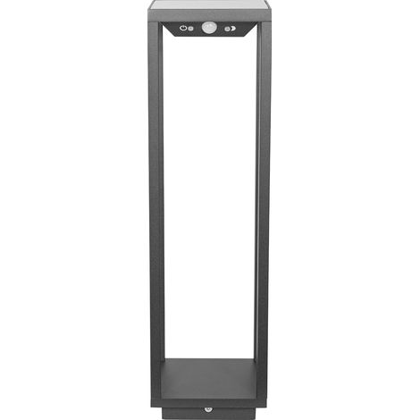 Lanterna Home solare grigio scuro a led da 2,2w a batteria IP54 Zafferano (1/4)