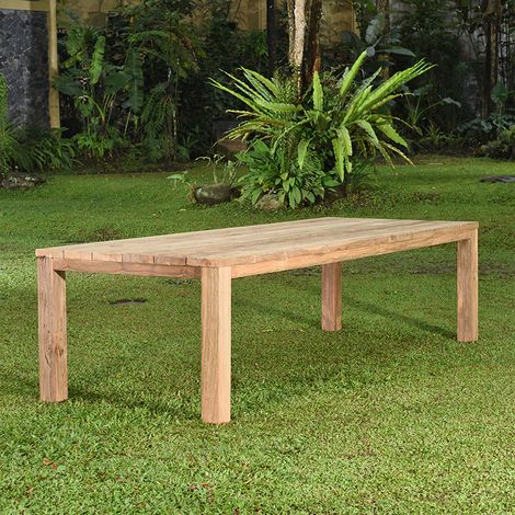 Table en teck recyclé 300 x 110 cm Callao (1/5)