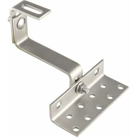 Solar Panel Bracket and Fixing--Adjustable Stainless Steel Photovoltaic Panel Hook for Roof Hook Thermal Solar Panel Side Mounting Photovoltaic Accessories (1/4)