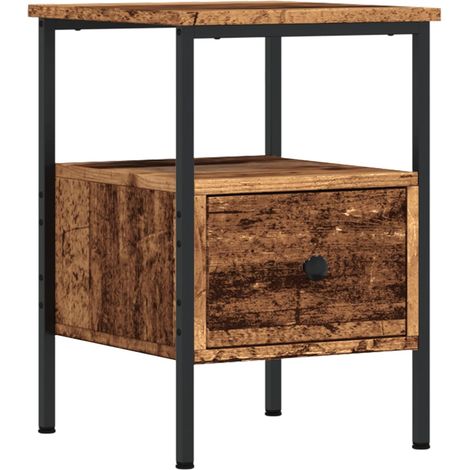 Maison Exclusive - Nachttisch Altholz-Optik 34x36x50 cm Holzwerks