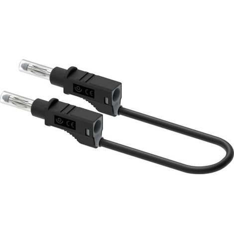 Electro PJP 2210/600V-CD1-25N Cavo di misura Connettore 4 mm 25 cm Nero 1 pz. (1/3)