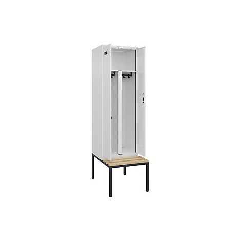 kaiserkraft  Armadietto sporco/pulito con panca Evolo PLUS  2