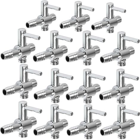 15Pcs Aquarium Air Flow Lever Valve, Oxygen Pump Volume Adjustment Check Regulating Branch Cock for Aeration System (1/5)