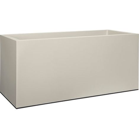 Vivo Mat Rechteckiger Topf mit Rädern 90cm Warmgrau - Elho