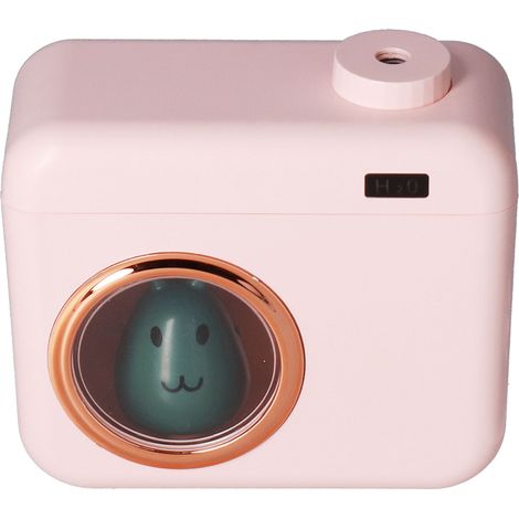 Humidificateur d'air en forme d'appareil photo de 400 ml, 2 vitesses, chargement USB, diffuseur d'arômes, pour voiture, maison et bureau. (1/5)