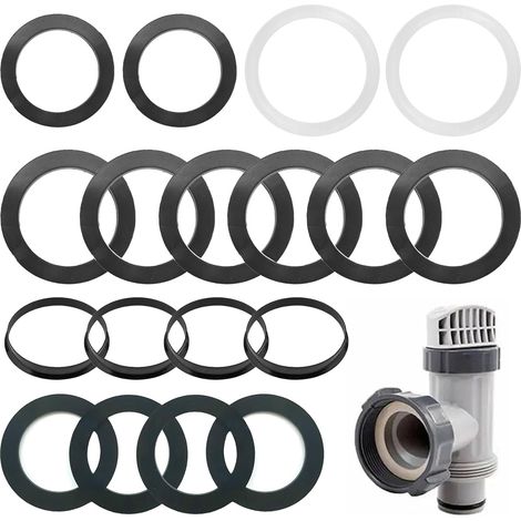 Lot de 18 joints de vidange pour évier, siphon, joints d'étanchéité (1/5)