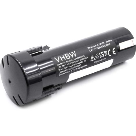 vhbw batteria compatibile con National 6546-6, 6545-6, 6540-1, EY3652, 6550-20, 6547-1, 6539-6, 6538-1 utensile elettrico (1500 mAh, NiMH, 2,4 V) (1/2)