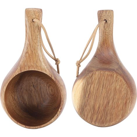 Tasse à café en bois 220 ml écologique portable isotherme avec prise en main confortable à anse fine pour la maison (1/5)