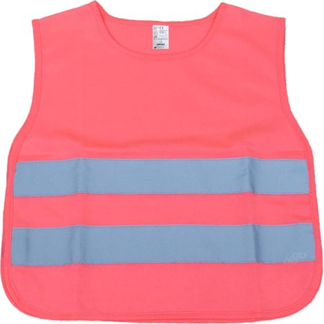 Gilet de signalisation réfléchissant rose pour enfants amio-03987