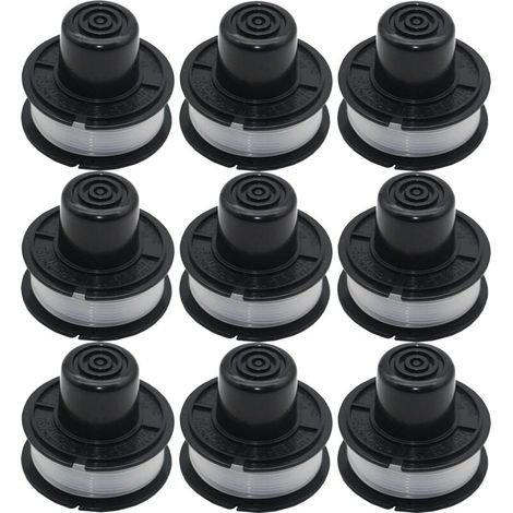 Juego de cabezales de desbrozadora Chuancheng 3/6/9 para carretes de transmisión Black & Decker A6226 GL250, ST300, GE600 (9) (1/5)