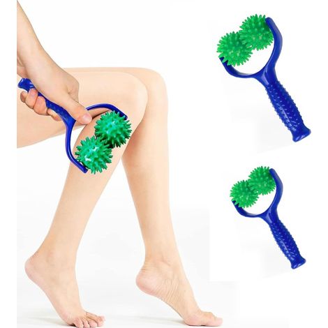 Set aus 2 Massagerollen mit Griff, Massageball für Füße, Rücken und Beine, Ball für die Halswirbelsäule, S-AquaForge (1/5)