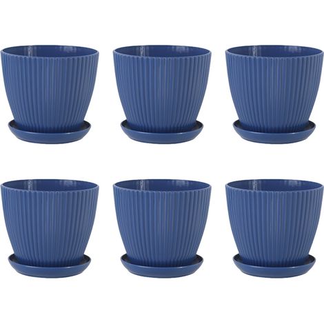 1 pot et 1 soucoupe Divers accessoire de portail, résine épaisse, trou de drainage, vert jungle, pour orchidées succulentes herbes aromatiques (1/5)