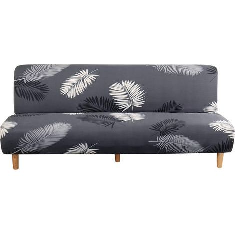 GENERIC-Housse de Canapé Sans Bras 3 Places Couverture de Canapé Extensible Tout Couvert Canapé Pliant Protecteur, Universel Motif géométrique Antidérapant Serviette de Canapé 180-210 cm (Impression d (1/5)