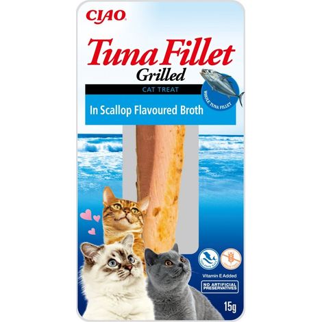 Inaba Cat Filetti di tonno - Filetto di tonno in brodo di capesante 15 g