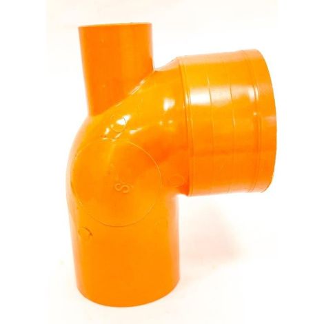Curva wc - tipo basso in pvc : Modello - 1 attacco posteriore Ø50