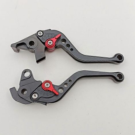 Convient pour la moto Honda Blackbird CBR1100XX, klaxon de frein modifié, poignée et levier entièrement usinés CNC (noir) (1/5)