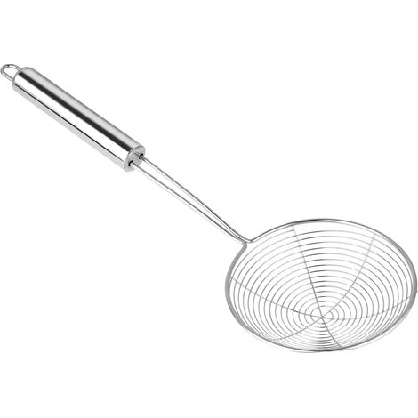 1 Écumoire Acier Inoxydable, Poignée Longue Anti-Brûlure, Passoire Araignée 11.5cm Pour Friture Cuisine