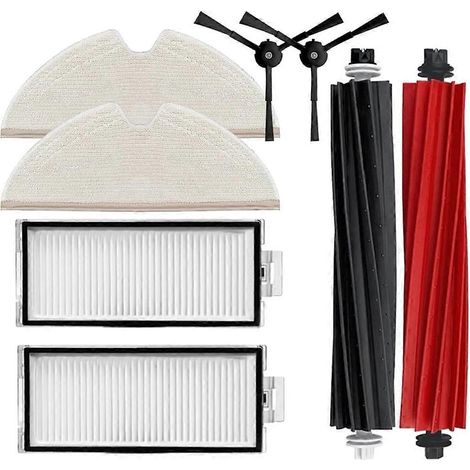 Filtre pour aspirateur brosse pour aspirateur Filtre de brosse pour aspirateur filtre pour aspirateur Main Side Brosse HEPA Filtre Serpillière pièce détachée Kit pour Roborock Q8 MAX – Plus Robot Aspi (1/5)