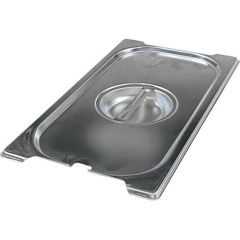 Couvercle GN 1/3 ouverture pour louche poignées escamontables inox REDFOX - VGN 1/3 NU - REDFOX