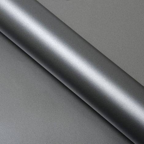 DIMEXACT - Covering gris satin profond pour toutes surfaces - Haute finition - 152 cm x 5 m - En Rouleau