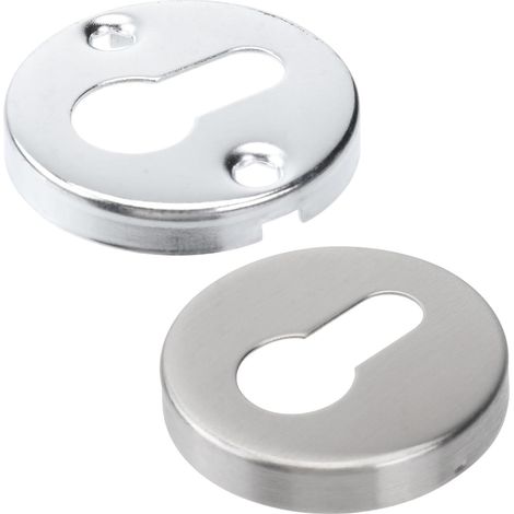 Cache-serrure rond en acier inoxydable, lot de 2, protection (1/5)