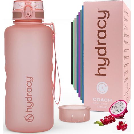 Trinkflasche Fruchteinsatz BPA frei 2L Schnelltrink Rosa Gold (1/5)