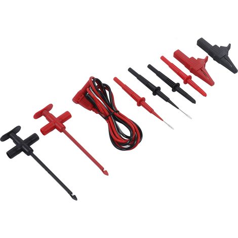 Kit de cordons de test avec embout en laiton, cordons de test en PVC PA, kit multimètre pour la maintenance électrique. (1/5)
