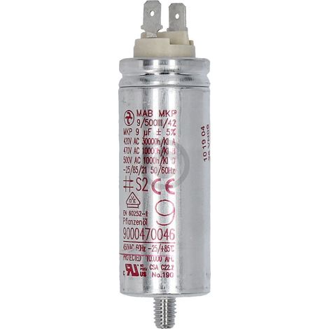 Ersatzteil - Motorkondensator 9,0 µF, original - -