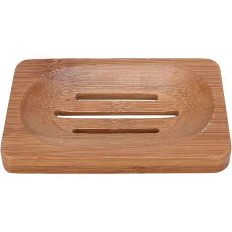 Bardusch-Boîte à savon creuse en bambou pour salle de bain, douche, baignoire, porte-savon, plateau, rangement pour la maison (1/4)