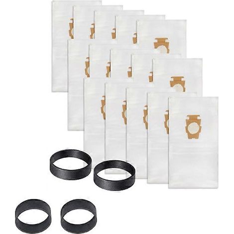 Lot de 15 sacs pour aspirateur Kirby Generation G + 4 courroies (réf. 204814 et 205811, modèle F).