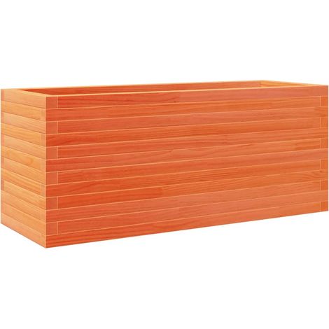 Vassoio per fioriera aiuola rialzata piante fiori terrazza giardino cera 110 x 40 x 46 cm legno di pino massiccio marrone 020038432