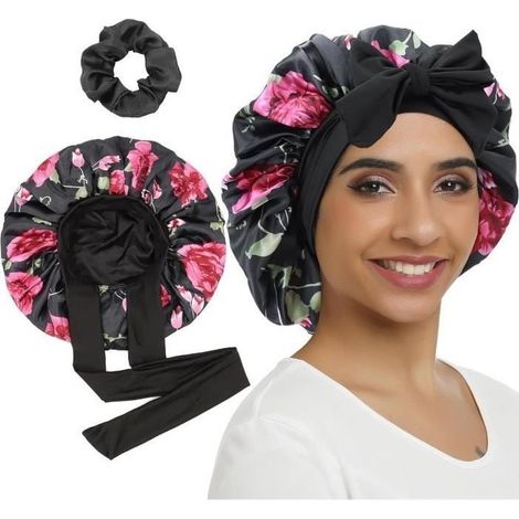 Bonnet of Night - Satin - Double Bed - Fit - Protection Hair - Comfortable (1/4)
