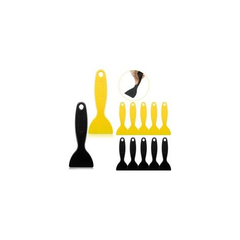 Set di 12 spatole in plastica per aspirazione aria, ideali per applicare adesivi, resine per vernici flessibili, stampa 3D, pellicole viniliche, rimozione, avvolgimento, toppe, l-Crezuo