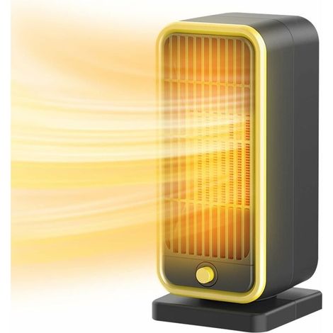 Radiateur soufflant électrique mini en avec protection contre la surchauffe et le basculement 500 W Céramique (1/4)