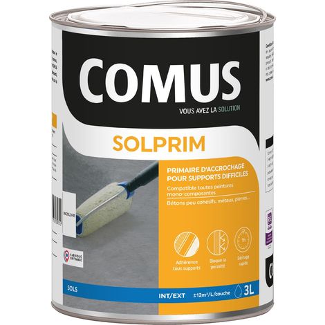 solprim 3L - Primaire d'accrochage pour peinture monocomposante en phase aqueuse & solvant - COMUS (1/2)