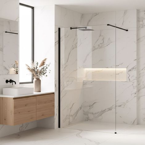 FESTE DUSCHWAND REA FLEXI 140 BLACK (1/4)