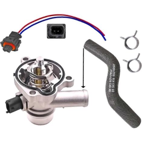 Thermostat oder Schlauch für den Kühlmittelauslass, kompatibel mit Chevrolet Cruze JH Turbo 1.4 Sonic und Opel Astra (2011–2015) – Teilenummern: 55593034 und 13251435 (1/5)