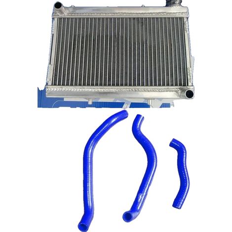Radiador, construcción de aluminio, capacidad de refrigeración mejorada, azul. (1/2)