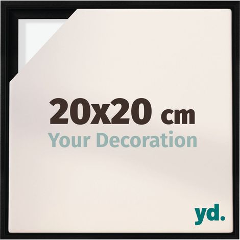Your Decoration - Cadre flottant - Noir Mat - Cadre en caisse américaine pour toile sur chassis - MDF - Lyon (1/5)
