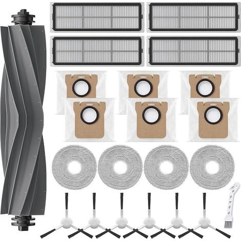 Accessory kits for Xiaomi X10+ / X20+, for Dreame L10s Ultra / L10s Pro Gen 2 / L10 Ultra / L10 Prime, 1 Main Brush, 6 Dust Bags, 4 Filters, 6 Side Brushes, 4 Mop Pads (1/5)