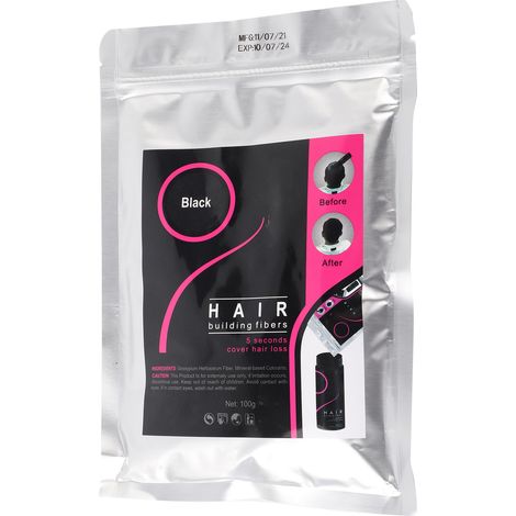 Fibre capillaire épaississante, solution anti-chute, dissimule les zones clairsemées, cheveux plus denses et fournis, rehausse le volume. (1/5)