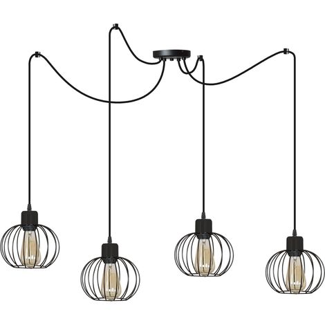 Lámpara colgante LED araña estilo retro LOFT moderna