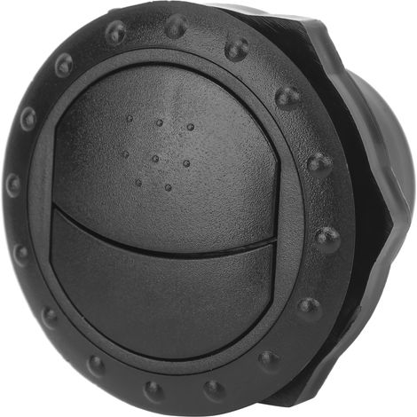 Pièces de modification pour camping-car, grille d'aération universelle pour climatiseur de voiture, grille d'aération ronde filetée de 60 mm de diamètre extérieur, noire (1/5)