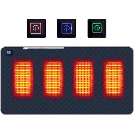Cuscinetto riscaldante per sedia da ufficio 5V, cuscinetto riscaldante USB, riscaldamento rapido, lavabile in lavatrice, 4590 cm (1/5)