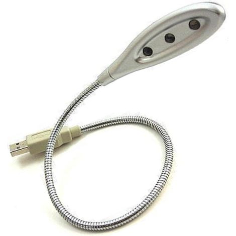 TrAdE Shop Traesio - Lampada Usb A Led Luce Notebook Netbook Pc Snodabile Con Snodo Flessibile 5v 3w - (1/3)