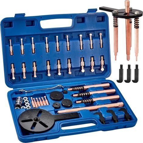 38-in-1 Kit Extracteur de Roulement Interieur Exterieur, Arrache Roulement à Trois Bras en Acier Rouge, Outil Roulement a Bille, Extracteurs et Séparateurs avec Crochet de Traction (1/5)