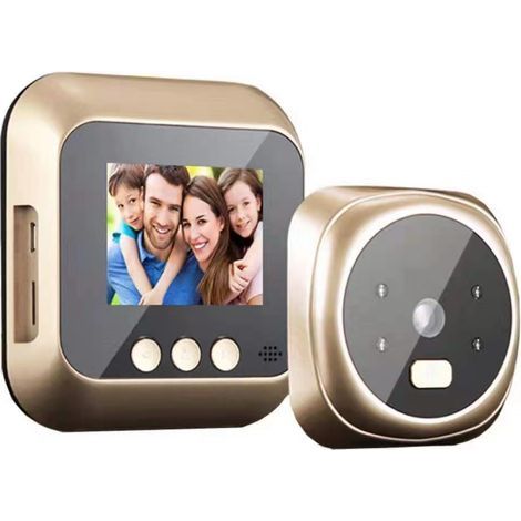 Smart doorbell, 160° wide angle, wireless WiFi monitor with real-time display to ensure home security (1/5)