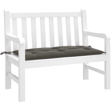 Gartenbank-Auflage Melange Dunkelgrau 100x50x7 cm Stoff