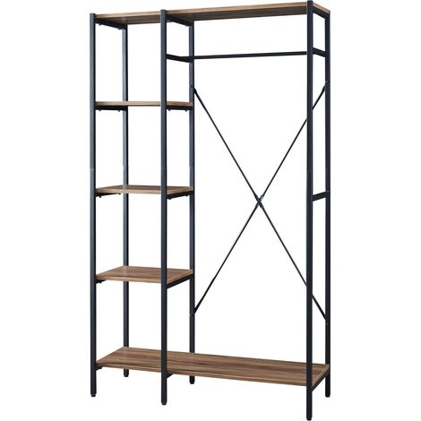 hvidovre appendiabiti 170 x 100 x 35 cm effetto legno nero 030008135