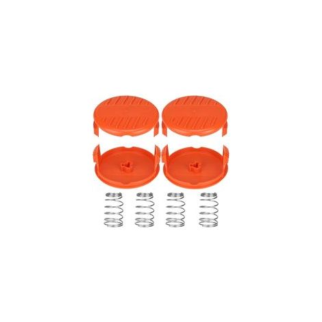Capuchons de bobine A6481 A6485 RC-100-P pour Black Decker GL280, GL301, GL425, GL430, GL545, GL555, GLC13, STC1820, ST1823, GLC1825L, GLC3000. Couvercle de bobine de rechange. (4 capuchons de (1/5)